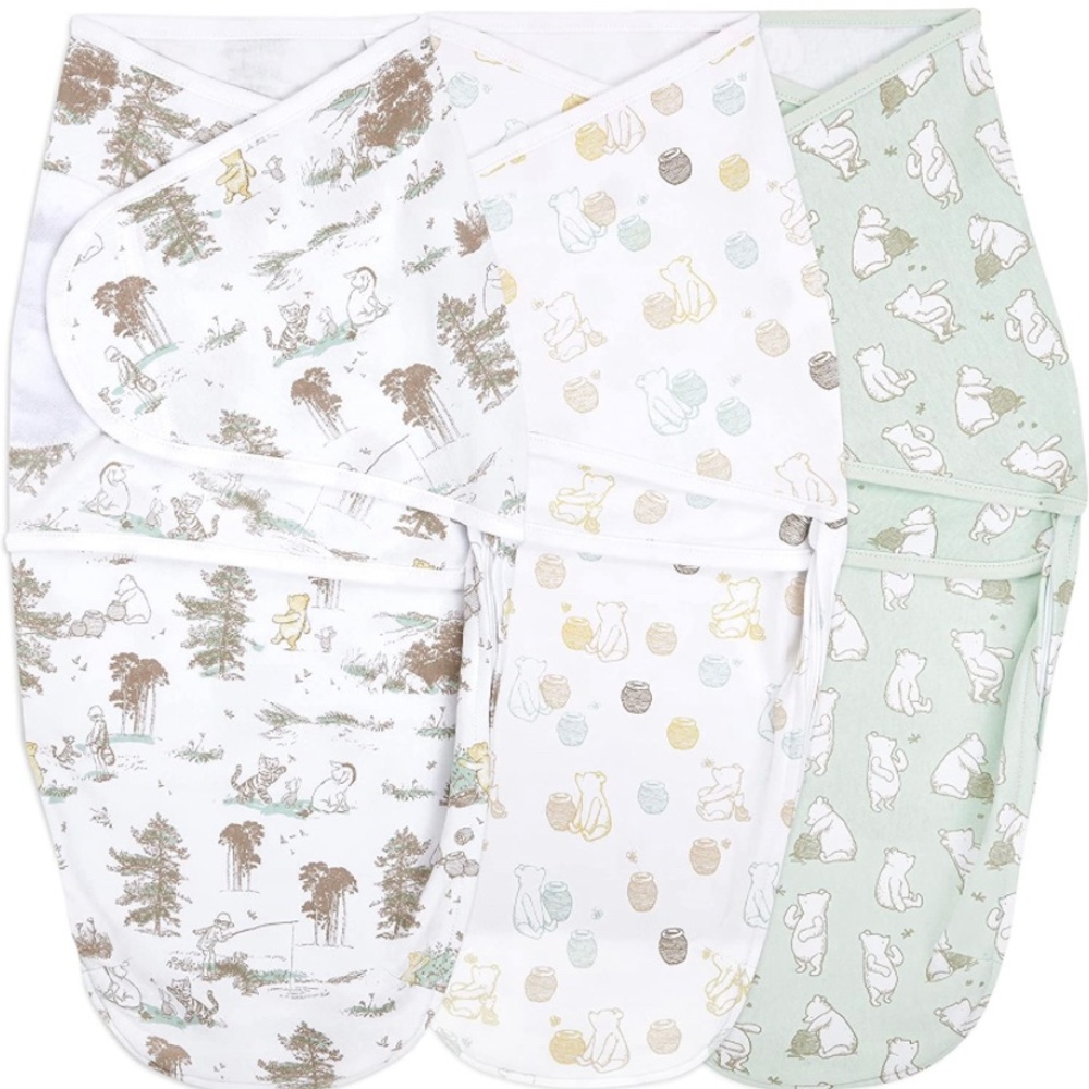 aden + anais Essentials Easy Wrap Swaddle, Winnie the Pooh